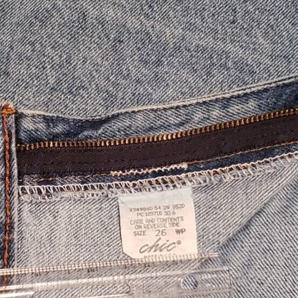 Vintage Chic Jeans 1980s/1990s High Waist Made in the USA Women's 26 WP - Picture 5 of 7